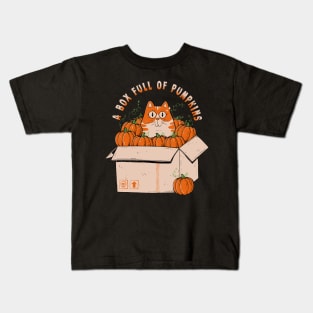 A Box Full of Pumpkins Kids T-Shirt